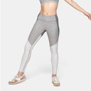 OUTDOOR Voices Tri-Tone Warmup Leggings in Graphite / Dove Size Small New NWOT